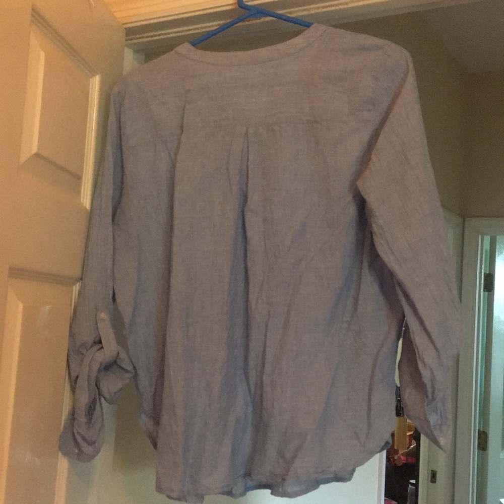 Light blue patterned button down - Picture 2 of 3